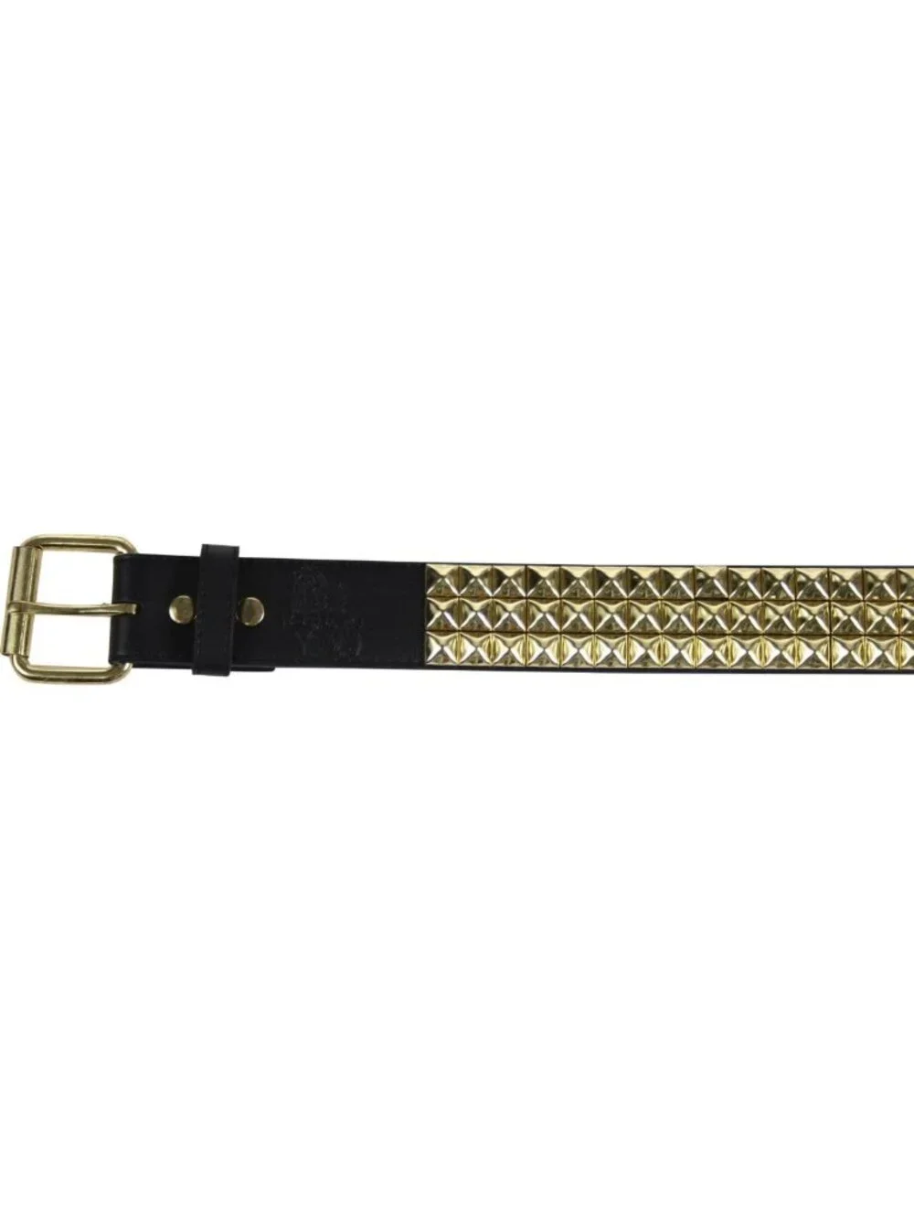 Punk Rock Pyramid Studded Leather Belt - Edgy Fashion Accessory for Men & Women